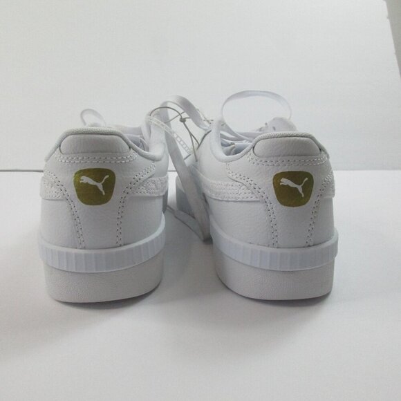 PUMA‎ Jada Dboss Athletic Sneakers Women Size 8.5 White Logo Lace Up 391738-01 - Picture 3 of 7